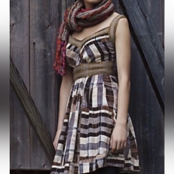 Multicolor Silk Plenty Striped Sleeveless Dress - Picture 1 of 5